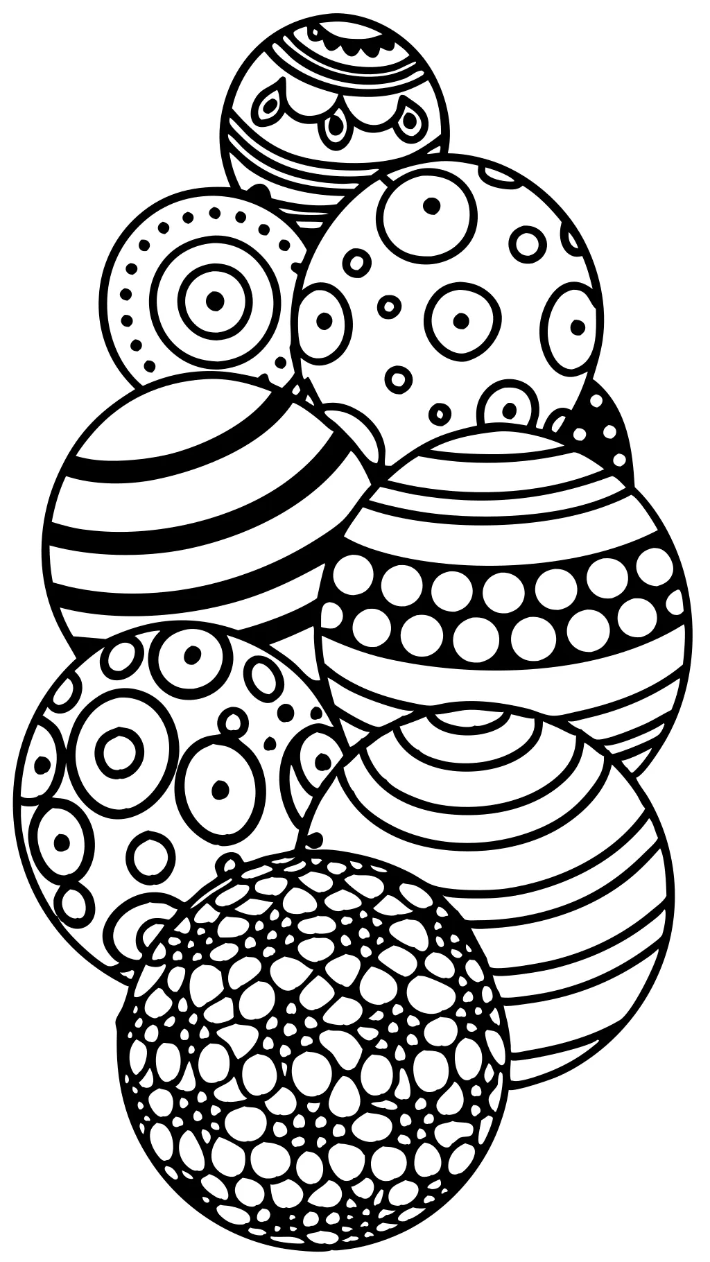 coloriages de cercles